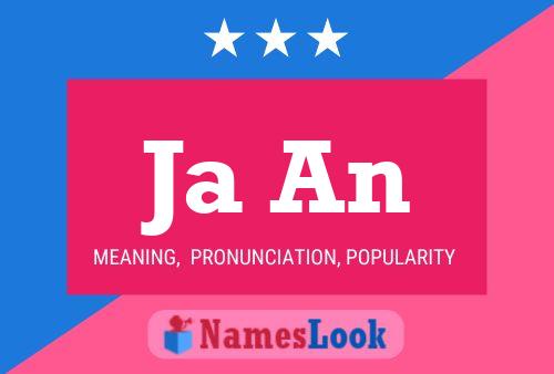 Ja An Name Poster