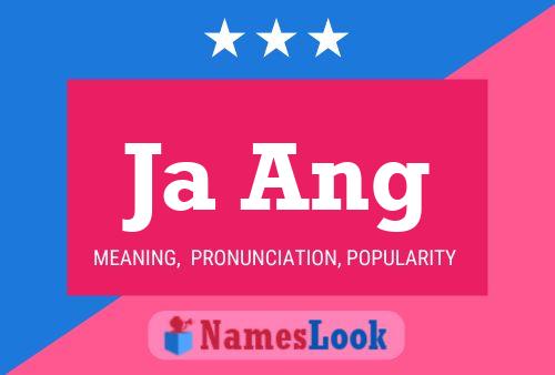 Ja Ang Name Poster