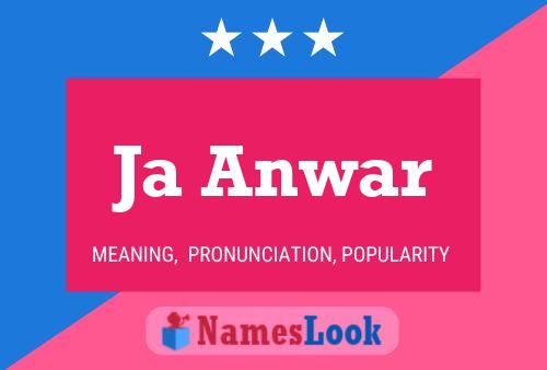 Ja Anwar Name Poster