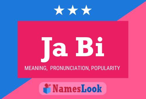 Ja Bi Name Poster