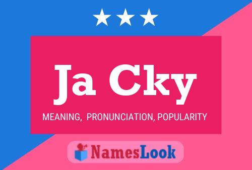 Ja Cky Name Poster