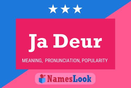 Ja Deur Name Poster