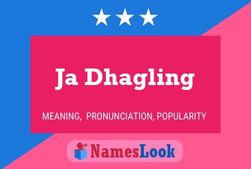 Ja Dhagling Name Poster