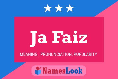 Ja Faiz Name Poster