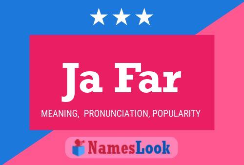 Ja Far Name Poster