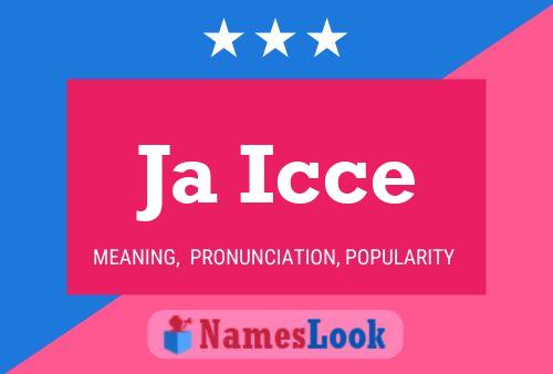 Ja Icce Name Poster