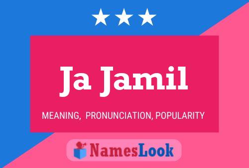 Ja Jamil Name Poster