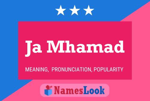 Ja Mhamad Name Poster