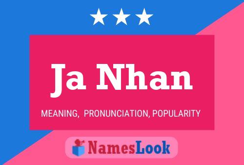 Ja Nhan Name Poster