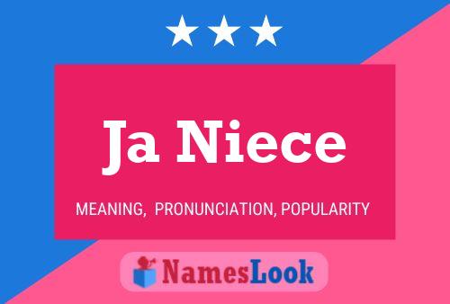 Ja Niece Name Poster