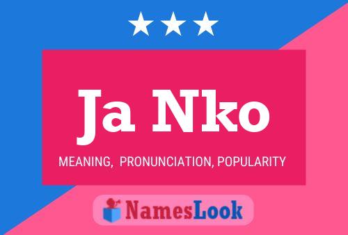 Ja Nko Name Poster