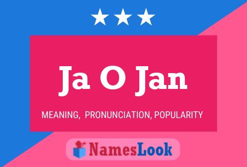 Ja O Jan Name Poster