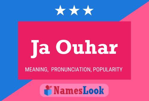 Ja Ouhar Name Poster