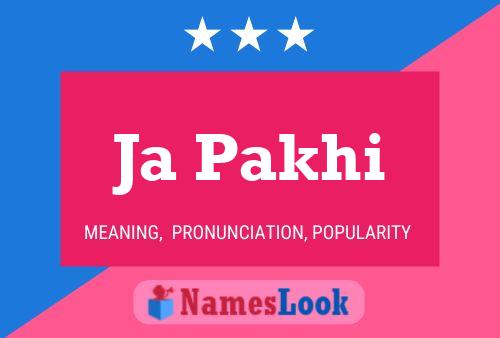 Ja Pakhi Name Poster