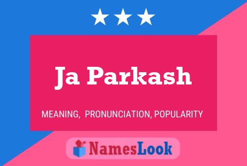 Ja Parkash Name Poster