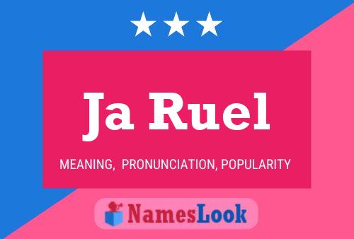 Ja Ruel Name Poster