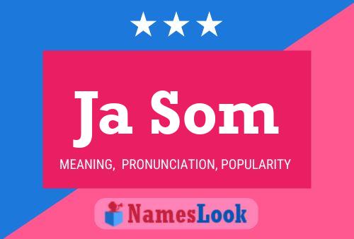 Ja Som Name Poster