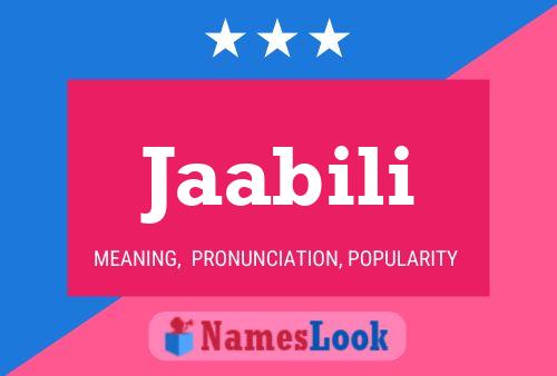 Jaabili Name Poster