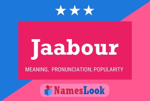 Jaabour Name Poster