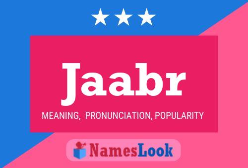 Jaabr Name Poster