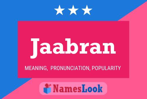 Jaabran Name Poster