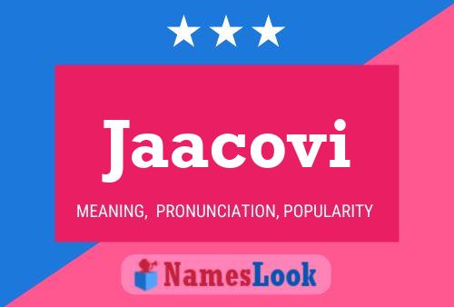 Jaacovi Name Poster