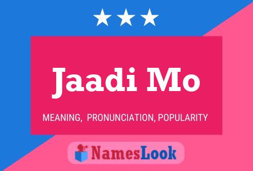 Jaadi Mo Name Poster