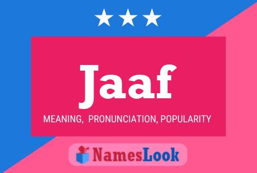 Jaaf Name Poster