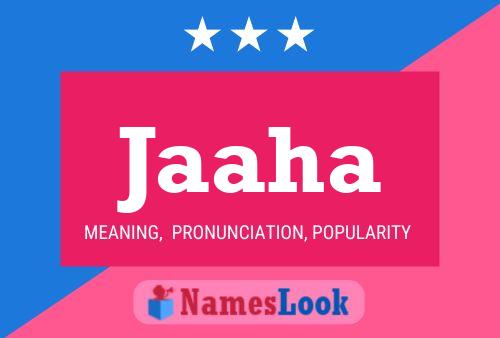 Jaaha Name Poster