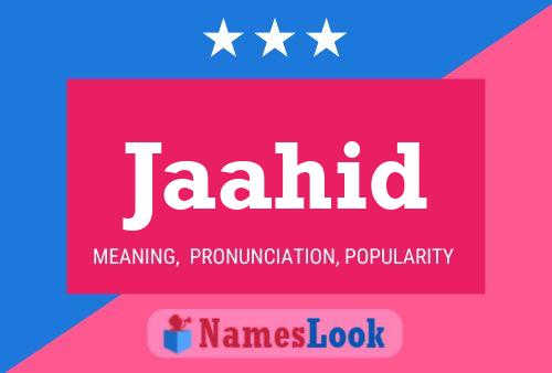 Jaahid Name Poster