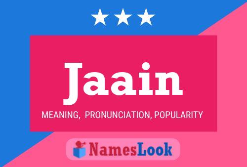 Jaain Name Poster