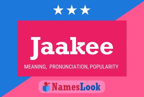 Jaakee Name Poster