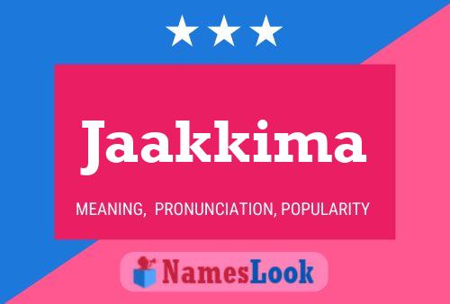 Jaakkima Name Poster