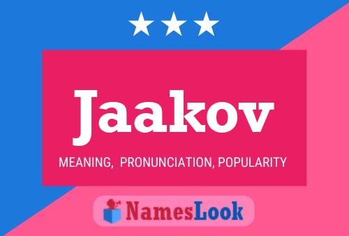 Jaakov Name Poster