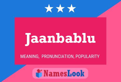 Jaanbablu Name Poster