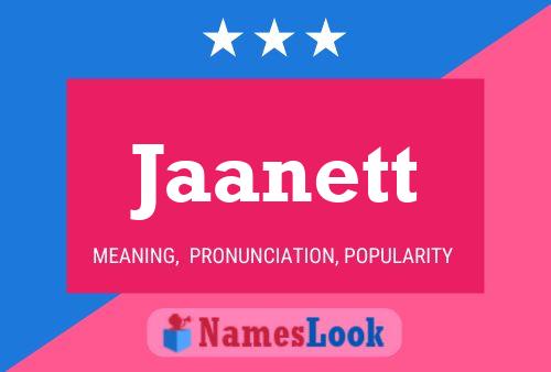 Jaanett Name Poster