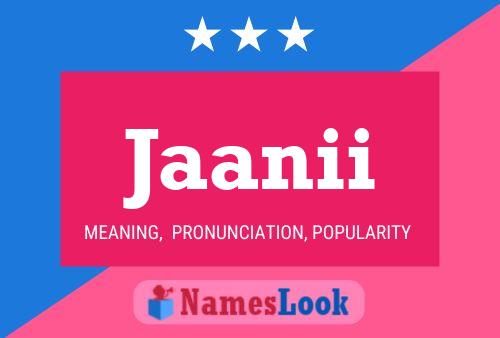 Jaanii Name Poster