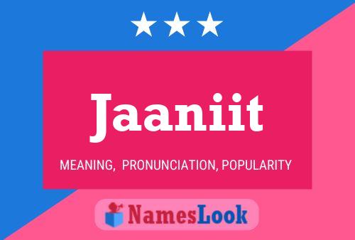 Jaaniit Name Poster