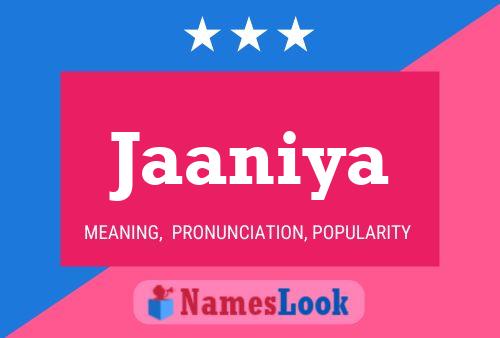 Jaaniya Name Poster