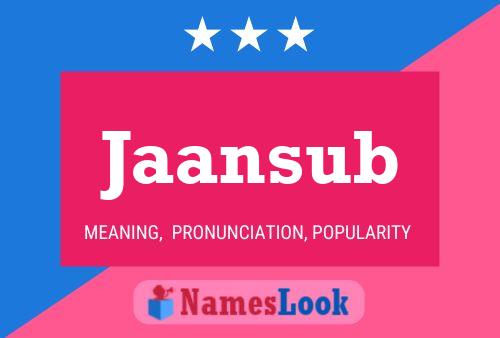 Jaansub Name Poster