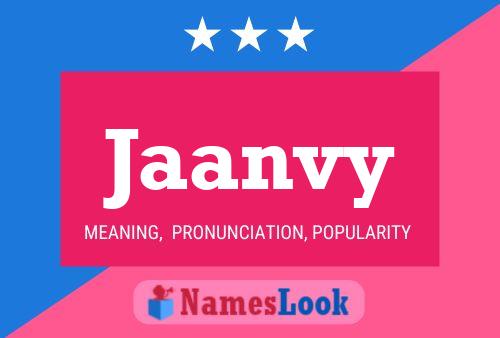 Jaanvy Name Poster