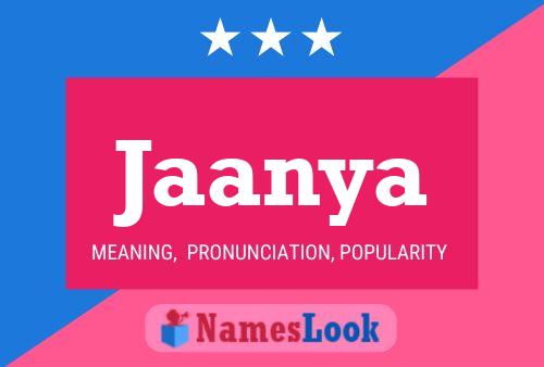 Jaanya Name Poster