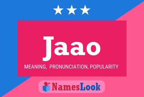 Jaao Name Poster