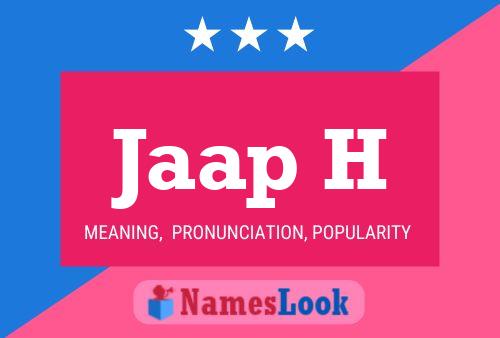 Jaap H Name Poster