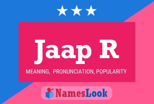 Jaap R Name Poster