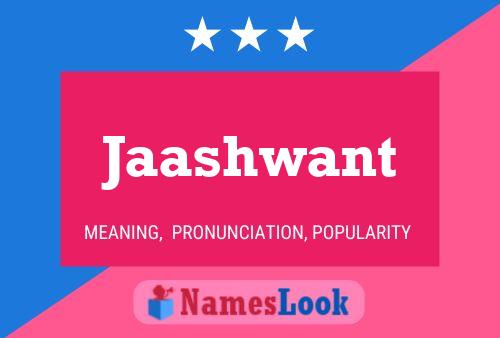 Jaashwant Name Poster