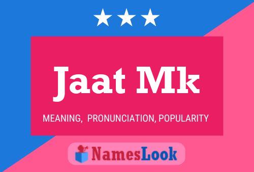 Jaat Mk Name Poster