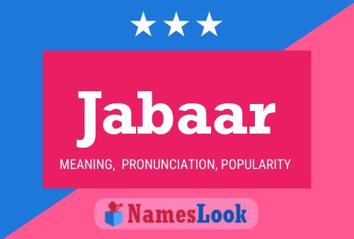 Jabaar Name Poster