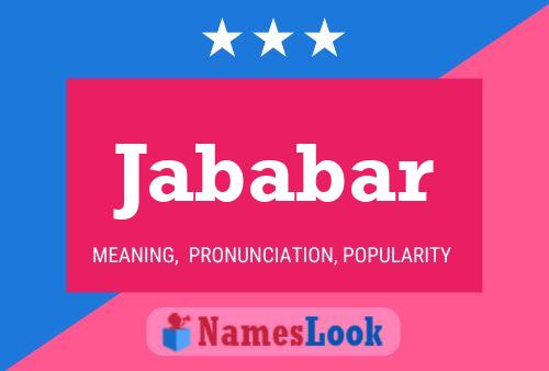 Jababar Name Poster