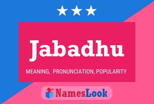 Jabadhu Name Poster